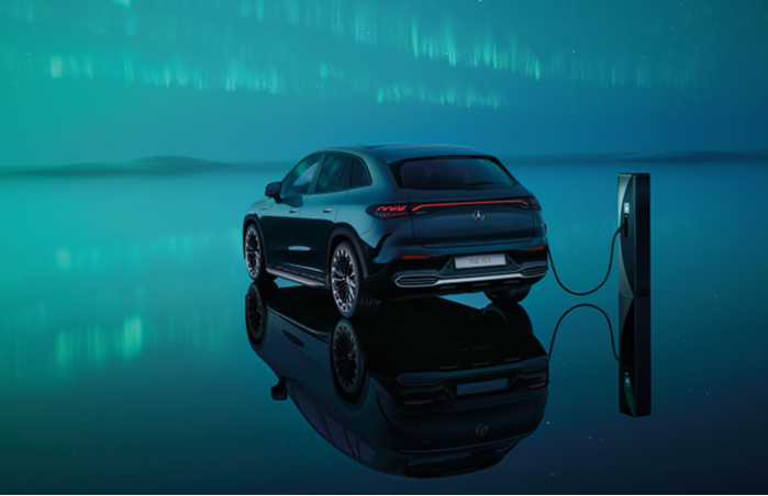 Mercedes EQE SUV an Ladesäule