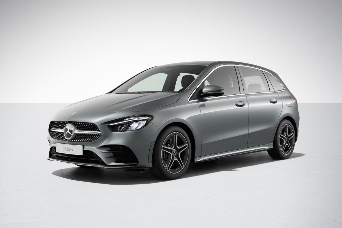 Mercedes-Benz B-Klasse Sports Tourer Modell 2024 in Lackierung mountaingrau (787U) Baureihe W247