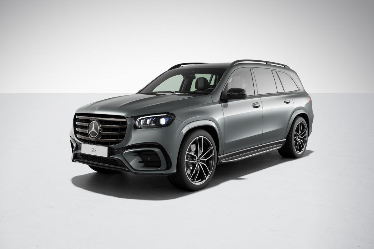 Mercedes-Benz GLS SUV Modell 2024 in Lackierung selenitgrau (992U) Baureihe X167