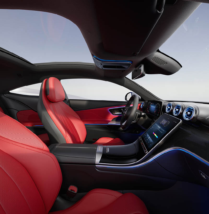 Mercedes-Benz CLE Coupé Interieur Leder Powerrot