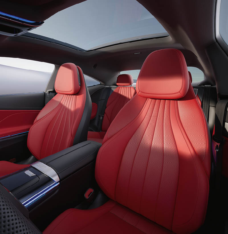 Mercedes CLE Coupésitzanlage Leder Powerrot