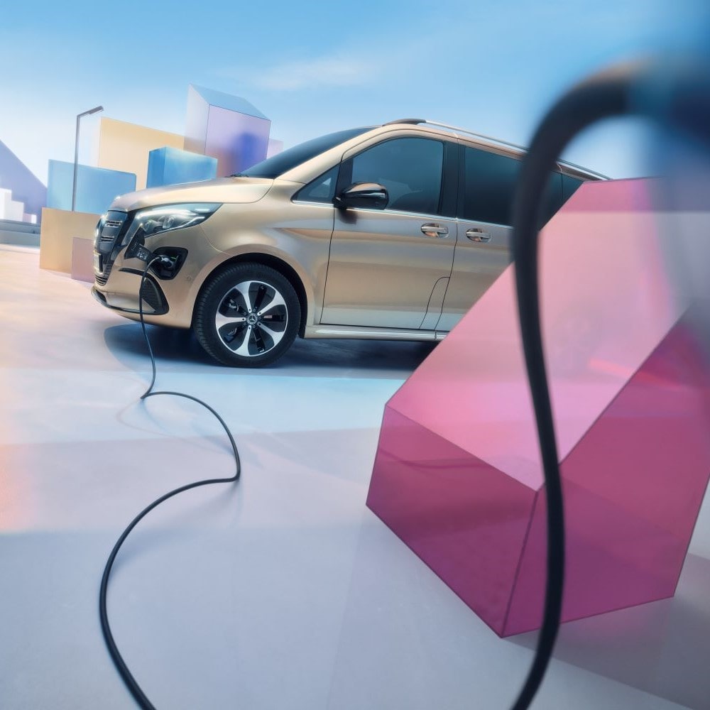 Mercedes-Benz EQV an Wallbox