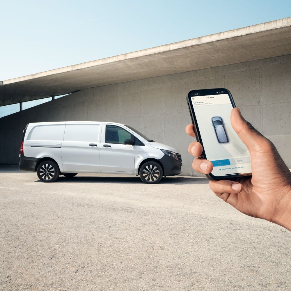 Vito Fernentriegelung mit Mercedes me App