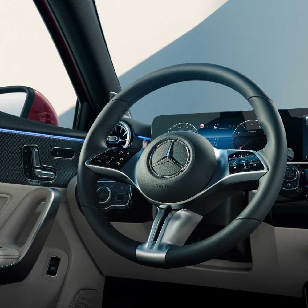 Mercedes-Benz A-Klasse Interieur Cockpit Lenkrad Progressive Line