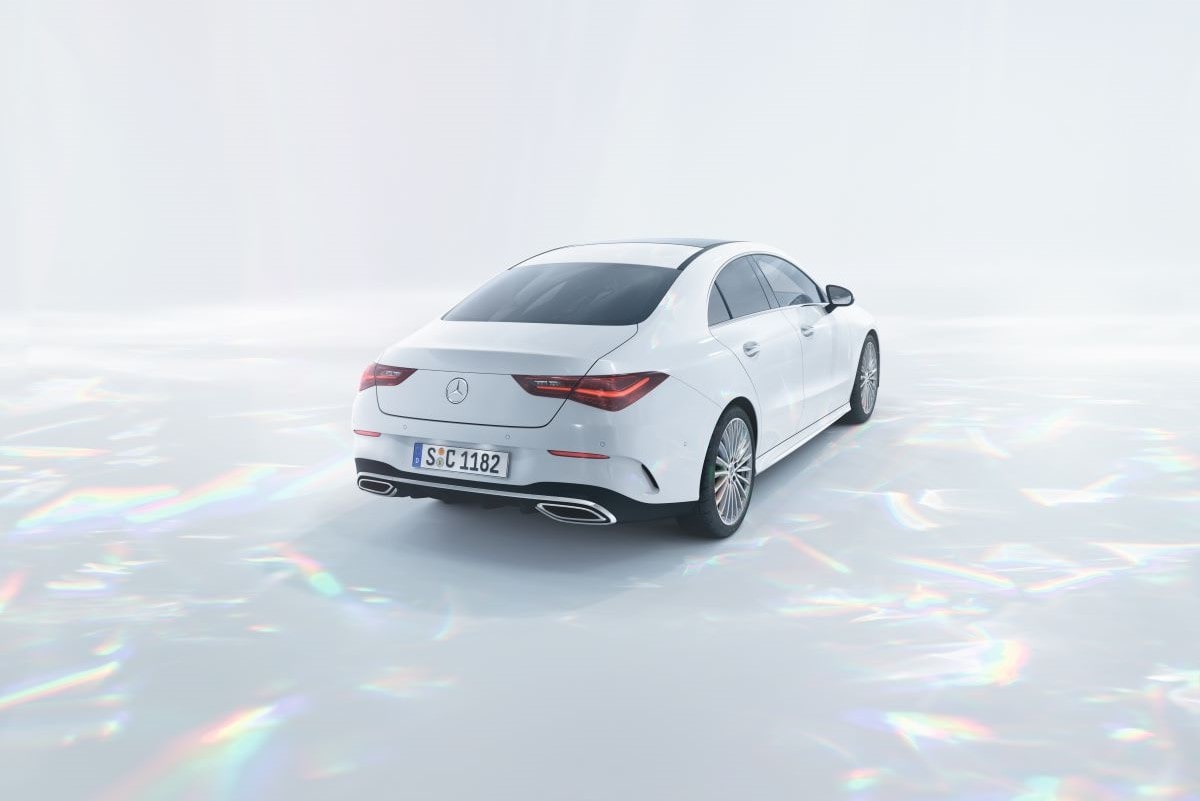 Mercedes CLA Coupé Heckansicht 2023