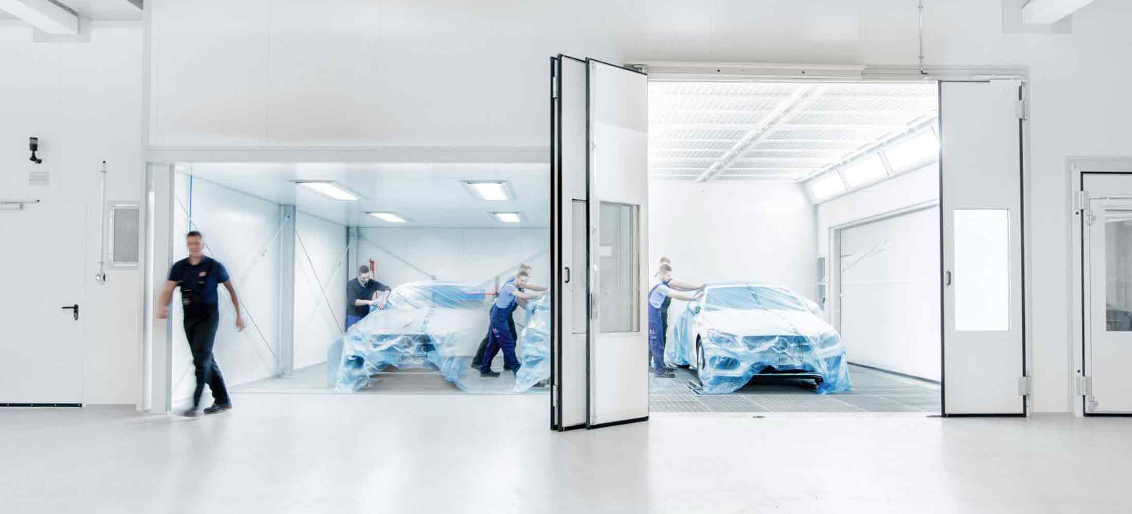 zu sehen ist ein Mercedes-Benz Lackiercenter